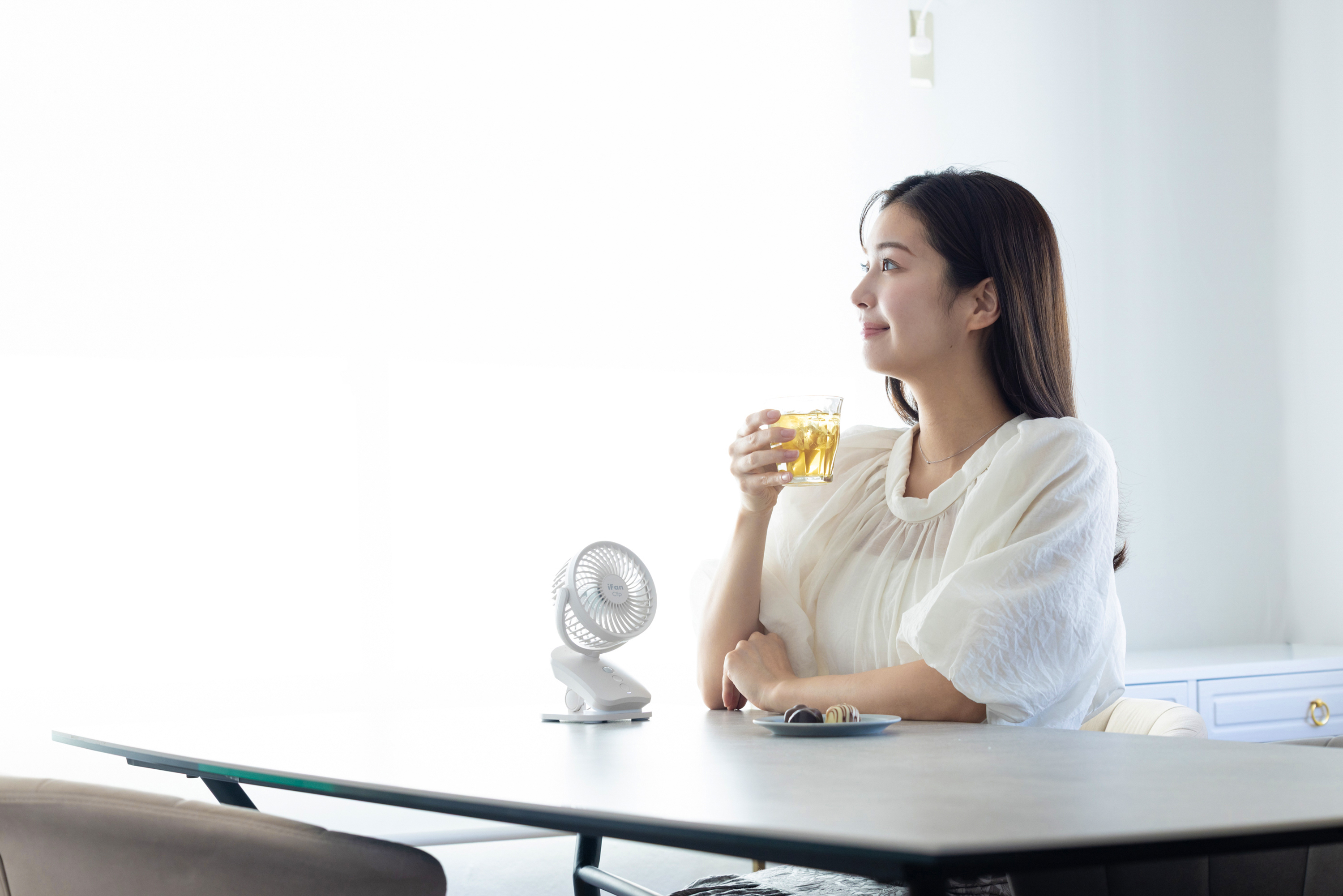 好みの風量にできる無段階調整